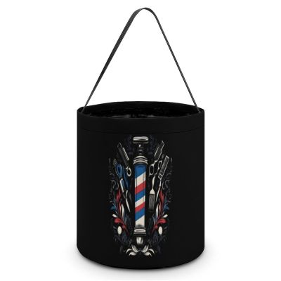 Hairstyle Barber Hairdresser Funny Easter Basket Cute Egg Hunt Bucket Gifts Tote with Handle for Easter Eggs Hunting Decor