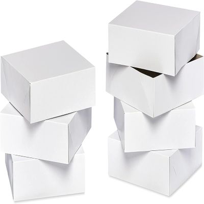 20 PCS White Square Gift Boxes with Lids for Birthday, Valentines Day, Bridesmaid Proposal, Wedding, Party Favor, Presents