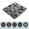 Abstract Black Silver Scale for Body Weight Digital Bathroom Scale Accurate Smart Weight Scales with Large Display Weighing Machine High Precision Scales view 3