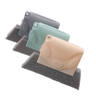 VICASKY Window Groove Cleaning Brush 3pcs, Handheld Gap Brush for Window Tracks and Grooves, Multi-Purpose Dust and Dirt Removal Tool for Household Cleaning Random Color