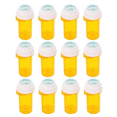 UPKOCH 12pcs Pp Travel Medication Carrying Box Small Reusable Pill Organizer Bottles for Capsules Storage and Personal Use