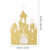 FOYTOKI Decorative Castle Candy Boxes 10pcs Paper Hollow-out Party Favor Boxes for Princess Birthday Shower Graduation Party Wrapping Supplies view 2