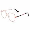 HAPPY EYES Blue Light Blocking Eyeglasses for Women Computer Glasses for Eye Strain Relief Frame for Work, Gaming & Study (Gold/Red) view 1
