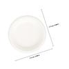 IWOWHERO 50pcs Biodegradable Disposable Paper Plates 7 Inch round Bagasse Heavy-duty Party Cake Plates Bulk for Birthday Food Serving view 2