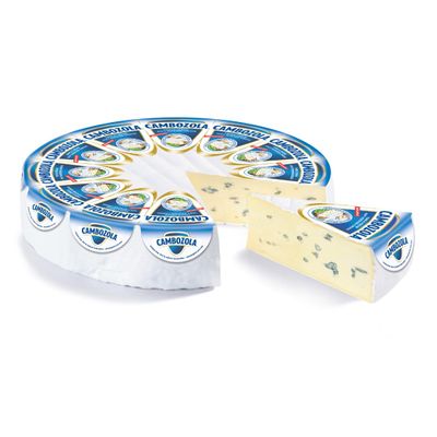 Cambozola Classic Blue Cheese Wheel 5 lbs | Creamy Triple-Cream Soft-Ripened Cheese | Gourmet German "Blue Brie" | Lactose-Free, Gluten-Free & Vegetarian-Friendly | Perfect for Charcuterie & Entertaining
