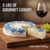 Cambozola Classic Blue Cheese Wheel 5 lbs | Creamy Triple-Cream Soft-Ripened Cheese | Gourmet German "Blue Brie" | Lactose-Free, Gluten-Free & Vegetarian-Friendly | Perfect for Charcuterie & Entertaining view 2