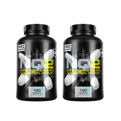 MRI Performance NO2 Nitric Oxide Booster, Original Formula with 3,000mg L-Arginine & AAKG, Supports Nitric Oxide Production, Healthy Blood Pressure & Heart Health (180 Caplets, 2 Pack)