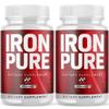 (2 Pack) Iron Pure Capsules, Official IronPure Pills with All Natural Ingredients, Advanced Iron Pure Overall Health & Wellness Supplements, Natural Max Strength Healthy Vitamin Formula (120 Capsules) view 1