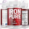 (2 Pack) Iron Pure Capsules, Official IronPure Pills with All Natural Ingredients, Advanced Iron Pure Overall Health & Wellness Supplements, Natural Max Strength Healthy Vitamin Formula (120 Capsules) view 4