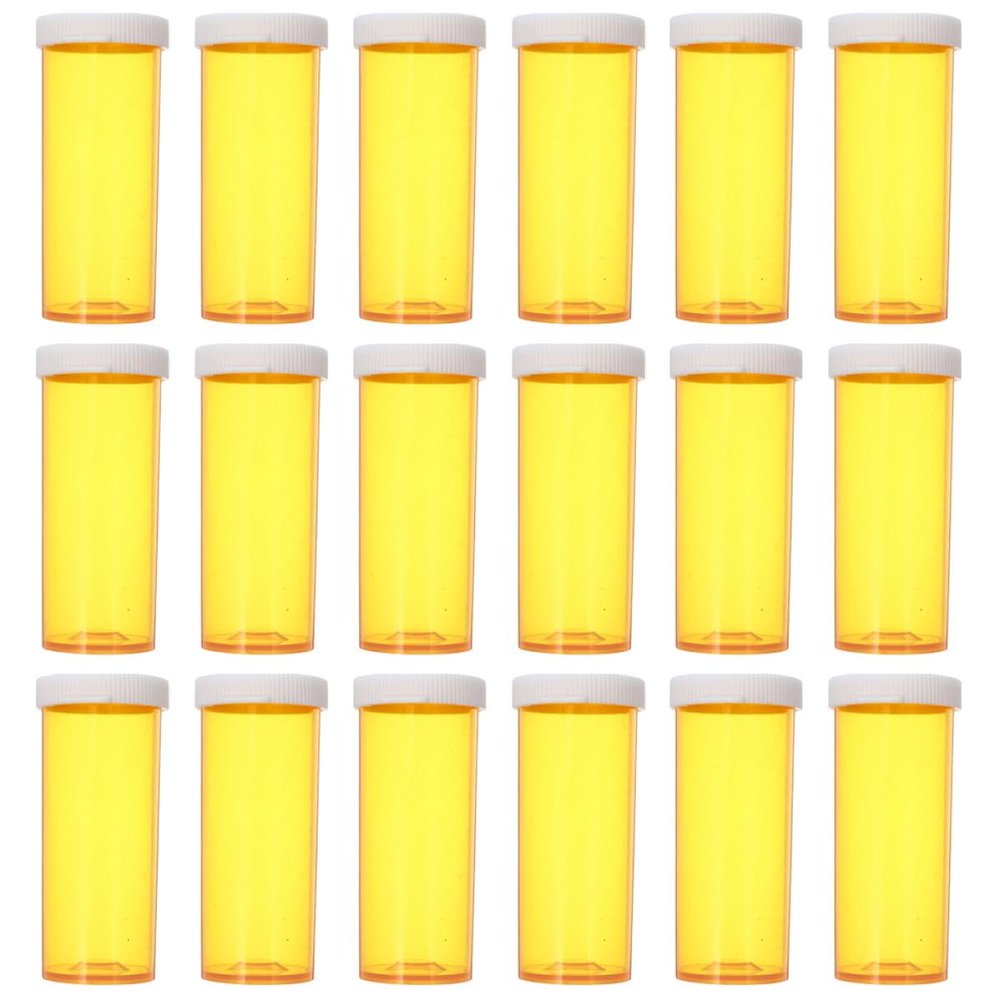 WOFASHPURET 25pcs Portable Pill Case Medicine Travel Organizer Small Reusable Pill Bottles with Caps Compact Medication Storage Vials for Daily Vitamin and Management