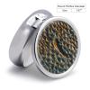 Big Fish and Small Fish Round Metal Pill Organizer 3 Compartment Travel Pill Case with Mirror Waterproof & Leak-Proof for Daily Meds Vitamins Supplements Fits in Purse Pocket Bag view 2