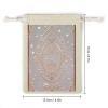 FekiLoot Glow in The Dark 8 Pieces Cotton Drawstring Bags 5 X 7 Inch Reusable Wrapping Muslin Bag Lightweight Linen Sachet Bag Storage Pouches for Party Wedding Gift Jewelry view 2