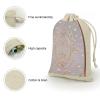 FekiLoot Glow in The Dark 8 Pieces Cotton Drawstring Bags 5 X 7 Inch Reusable Wrapping Muslin Bag Lightweight Linen Sachet Bag Storage Pouches for Party Wedding Gift Jewelry view 3