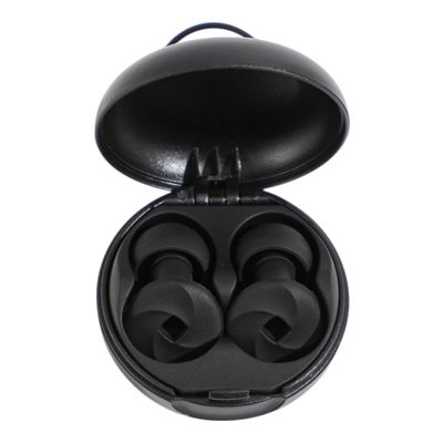 Ear Plugs for Sleeping 23dB Noise Reduction for Concerts, Focus, Travel Soft Reusable Silicone Ear Plugs for Side Sleepers with 4 Ear Tips Case Black