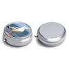 Cute Seagull Pill Case with 3 Compartments - Portable Travel Pill Organizer for Purse, Easy-Open Button Design, Small Round Pillbox Vitamin Holder Organizer for Women Men view 3
