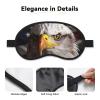 America Flag and Eagle Sleep Mask for Side Sleeper Blackout Eye Mask for Sleeping Blindfold 3D Sleeping Mask for Men Women Soft Breathable Eye Cover for Meditation Light Blocking Travel view 3