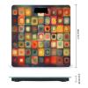 Abstract Art Squares Smart Scale for Body Weight Accurate Bathroom Scale with LED Display Digital Weight Scales Weighing Machine High Precision Scales for Bath Home view 2