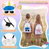 Yiyiring 24 Pcs Unicorn Gift Drawstring Bags, 12 x 10'' Waterproof Party Favors Bags Unicorns Gift Bag for Kids Baby Shower Beach Travel Birthday Party Favors Supplies(Unicorn) view 3
