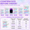 ANZNKU 100PCS Holographic Bags 5x8 White Mylar Bags Resealable, Smell Proof Packaging Bag Snack Pouches Goodie Baggies for Candy Jewelry Graduation Party Favors, Small Gift Bag for Small Business view 2