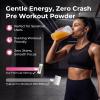 OxyEnergy Stim-Free Pre Workout Powder -Orange, 30 On-The-Go Packets, 130mg Low Caffeine with Beta Alanine, L-Citrulline, Creatine & Taurine |Pump, Energy & Focus, for Sensitive Users, Evening Workout view 4