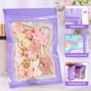 ANZNKU 100PCS Holographic Bags 4x6 Mylar Bags Resealable, Purple Smell Proof Packaging Bag Snack Pouches Goodie Baggies for Candy Jewelry Graduation Party Favors, Small Gift Bag for Small Business view 4