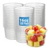 APSIC 16oz 500 Pack Clear PP Plastic Round Deli Food Containers, BPA-Free Disposable Cups for Hot and Cold Food and Desserts, Freezer Safe Stackable, Lids Sold Separately view 1