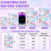 ANZNKU 100PCS Holographic Bags 5x8 Mixed Color Mylar Bags Resealable, Smell Proof Bag Sealable Small Gift Bag Foil Pouches Packaging Baggies for Goodie Snack Candy Jewelry Birthday Party Favors view 2