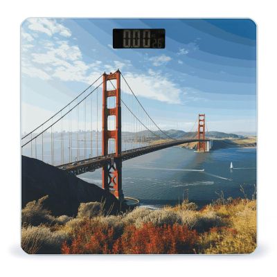 San Francisco Golden Gate Bridge Smart Scale for Body Weight Accurate Bathroom Scale with LED Display Digital Weight Scales Weighing Machine High Precision Scales for Bath Home