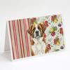 Caroline's Treasures Brown and White Saint Bernard Vegetables Greeting Cards Pack of 8 Blank Cards with Envelopes Whimsical A7 Size 5x7 view 1