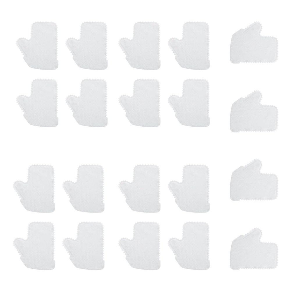 DIYEAH 20 Pcs Water-spun Fabric Kitchen Cleaning Gloves Dust Removal Dish Washing Cloths White Supple Gloves for Household Dishwashing and Surface Cleaning