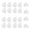 DIYEAH 20 Pcs Water-spun Fabric Kitchen Cleaning Gloves Dust Removal Dish Washing Cloths White Supple Gloves for Household Dishwashing and Surface Cleaning view 1
