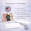 Caroline's Treasures Black Havanese Vegetables Greeting Cards Pack of 8 Blank Cards with Envelopes Whimsical A7 Size 5x7 view 3