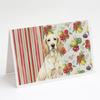 Caroline's Treasures Lemon Belton English Setter Vegetables Greeting Cards Pack of 8 Blank Cards with Envelopes Whimsical A7 Size 5x7 view 1