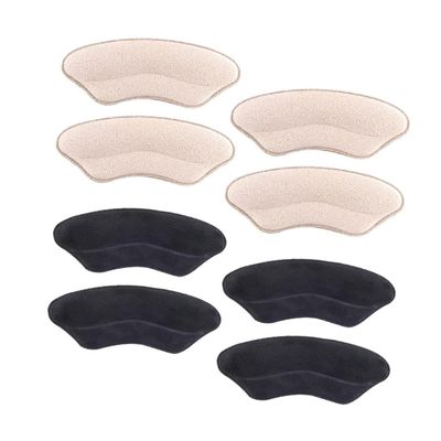 GLEAVI 4 Pairs High Heel Rear Heel Cushions Sponge Adhesive Anti-wear Sole Protectors Comfortable Adjustable Fit