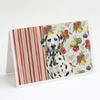 Caroline's Treasures Dalmatian Vegetables Greeting Cards Pack of 8 Blank Cards with Envelopes Whimsical A7 Size 5x7 view 1
