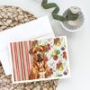 Caroline's Treasures Mahogany Dogue de Bordeaux Vegetables Greeting Cards Pack of 8 Blank Cards with Envelopes Whimsical A7 Size 5x7 view 2
