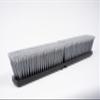 24'' Grey Flagged Push Broom On Black Plastic Block view 1
