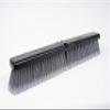 24'' Grey Flagged Push Broom On Black Plastic Block view 2