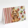 Caroline's Treasures Sussex Spaniel Vegetables Greeting Cards Pack of 8 Blank Cards with Envelopes Whimsical A7 Size 5x7 view 1