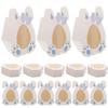 EXAOMBLE 10pcs Easter Candy Boxes Bunny Paper Storage Box Window Snack Container Party Favor Wrapping view 1