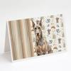 Caroline's Treasures Fawn Doberman Pinscher Coffee Bar Greeting Cards Pack of 8 Blank Cards with Envelopes Whimsical A7 Size 5x7 view 1
