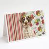 Caroline's Treasures Liver and White German Wirehaired Pointer Vegetables Greeting Cards Pack of 8 Blank Cards with Envelopes Whimsical A7 Size 5x7 view 1