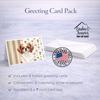 Caroline's Treasures Red and White Japanese Chin Coffee Bar Greeting Cards Pack of 8 Blank Cards with Envelopes Whimsical A7 Size 5x7 view 4