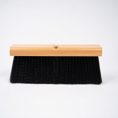 14" Black Poly Push Broom
