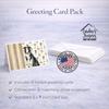 Caroline's Treasures Black and White Borzoi Coffee Bar Greeting Cards Pack of 8 Blank Cards with Envelopes Whimsical A7 Size 5x7 view 4