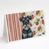 Caroline's Treasures Standard Schnauzer Vegetables Greeting Cards Pack of 8 Blank Cards with Envelopes Whimsical A7 Size 5x7 view 1