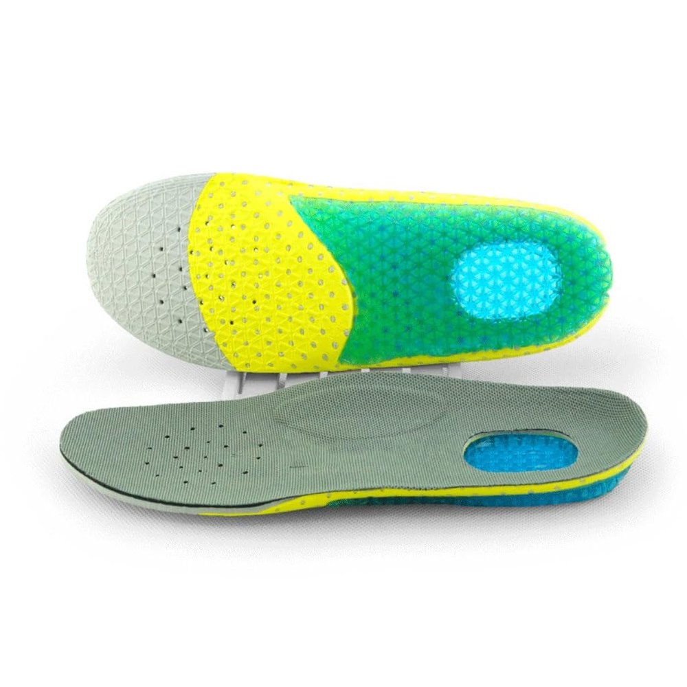 NRFJFOP Men's and Women's Children's Sports Insoles, Non Slip Silicone, EVA High Elastic Shock Absorption