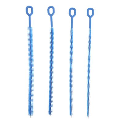 Hohopeti 4PCS Straw Cleaner Brush in Mixed Sizes - 12.6" Long Reusable Cleaning Brushes Set with Nylon Bristles for Smoothie Straws/Cups/Tumblers & Bottles