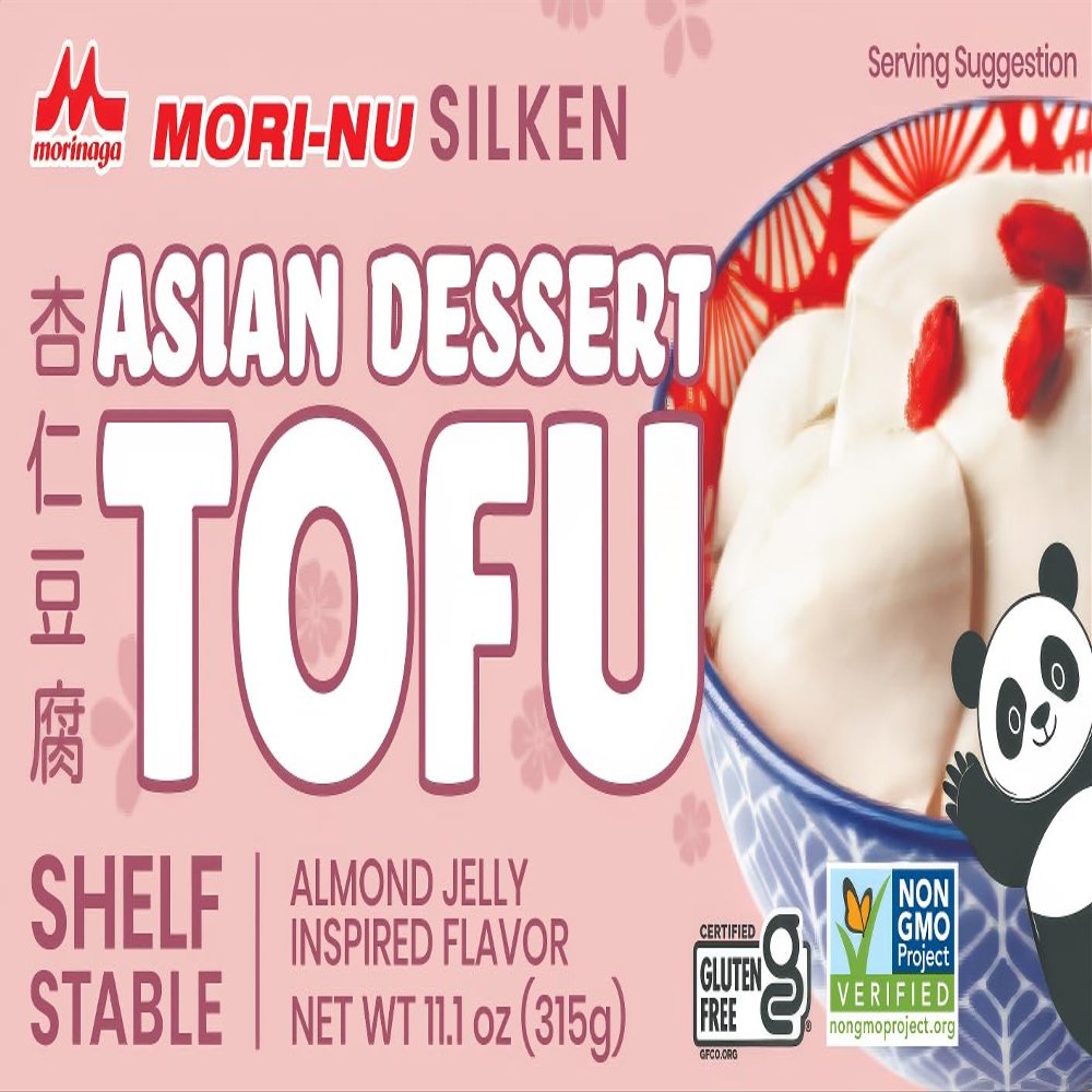 Mori-Nu Silken Asian Dessert Tofu, Velvety Smooth and Creamy, Low Fat, Gluten-Free, Dairy-Free, Vegan, Made with Non-GMO soybeans, KSA Kosher Parve, Shelf-Stable, Plant protein, 11.1 oz x 12 Packs