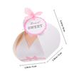PRETYZOOM 100pcs Wedding Candy Boxes Set with Ribbon and Cardboard, Monochrome Paper Boxes 6.5x6.5x8cm for Wedding Party Favor Packaging and Romantic Treat Storage view 2